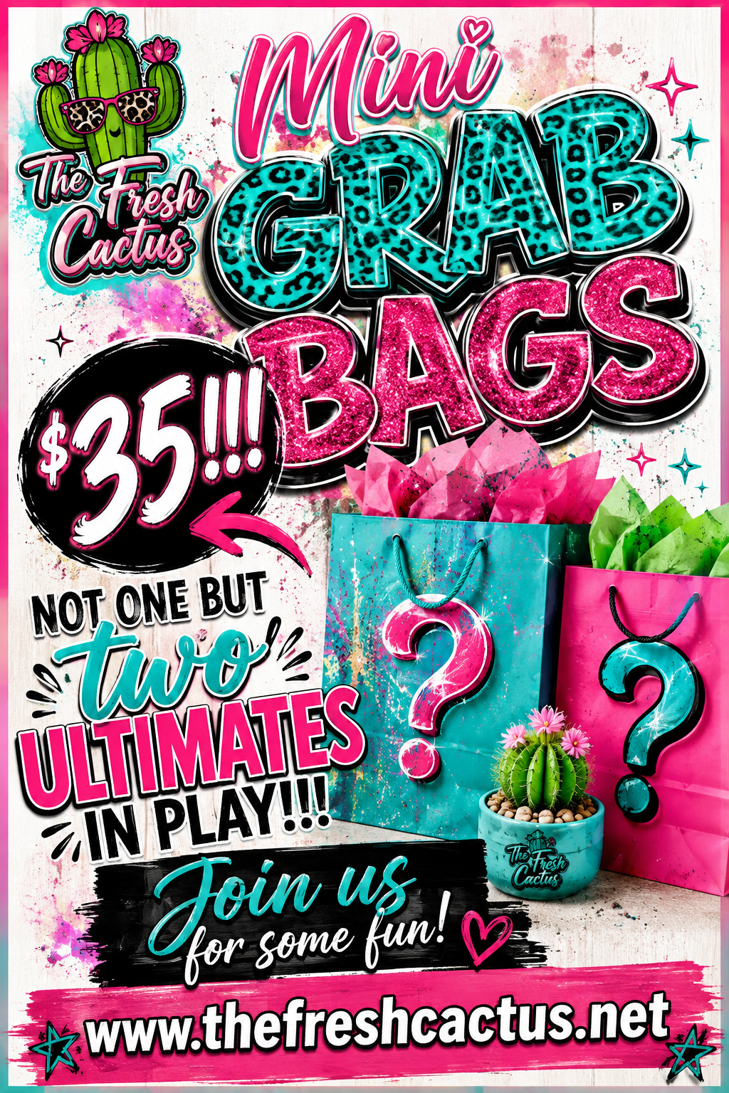 Mini Grab Bags Thursday at Noon with Michelle and TWO ULTIMATES in Play!!