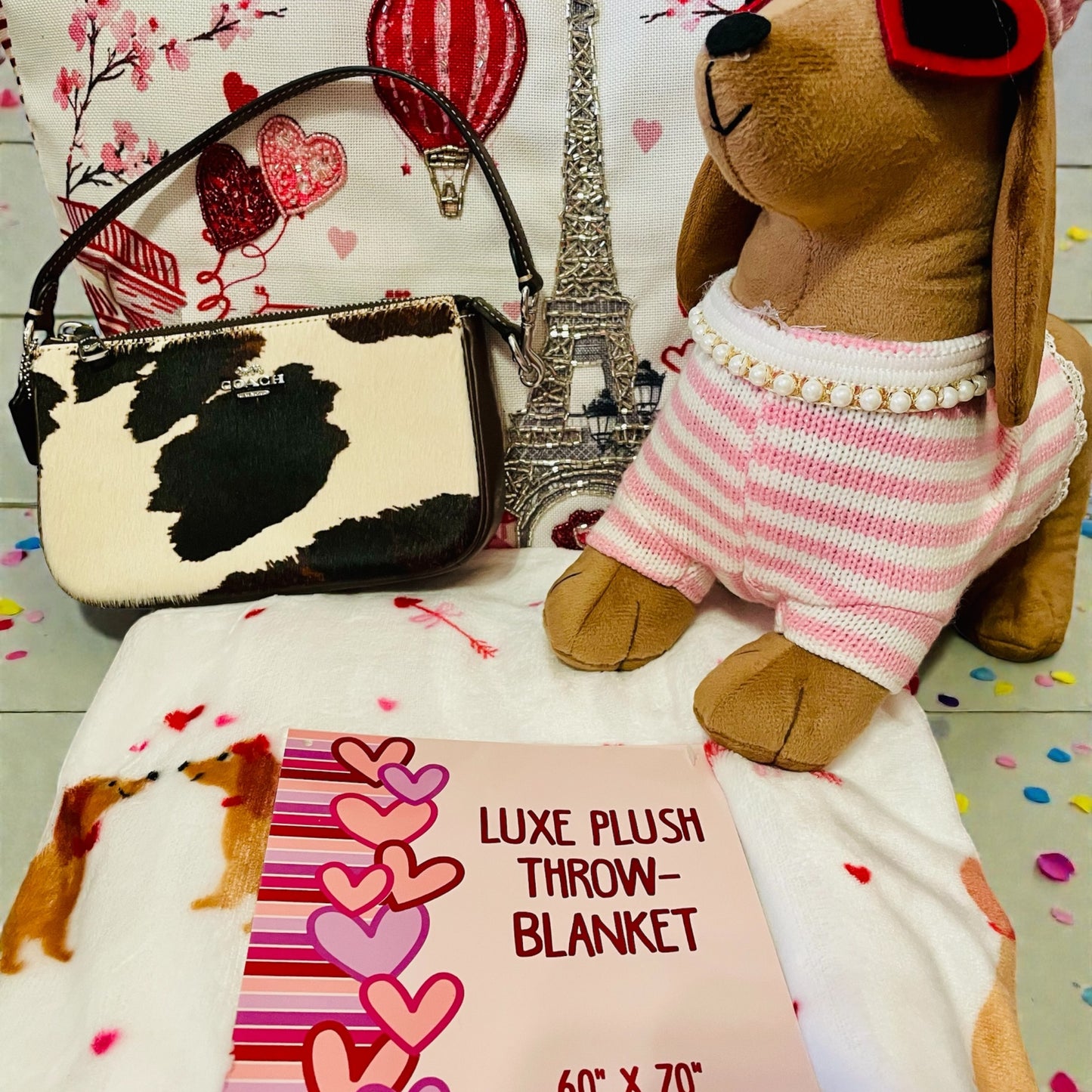 Oohhhh La Laaaa Giveaway February 1st!!!! One Winner gets a Coach Purse, Soft Blanket, Plush Dog and Giant Tote Bag! $5 per spot!