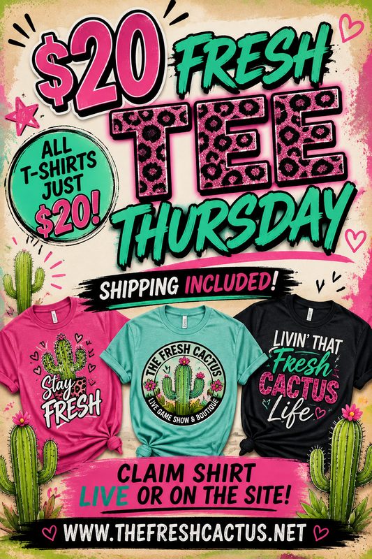 $20 TeeShirt Thursday!! Claim Live!!