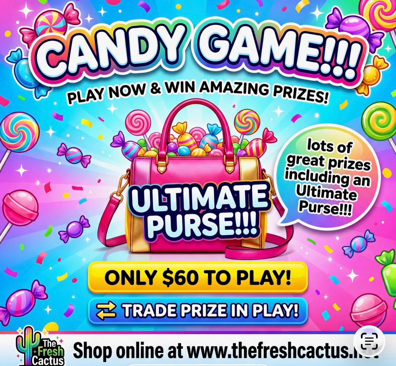 Candy Game • Monday Night → with a trade option & an Ultimate Purse!