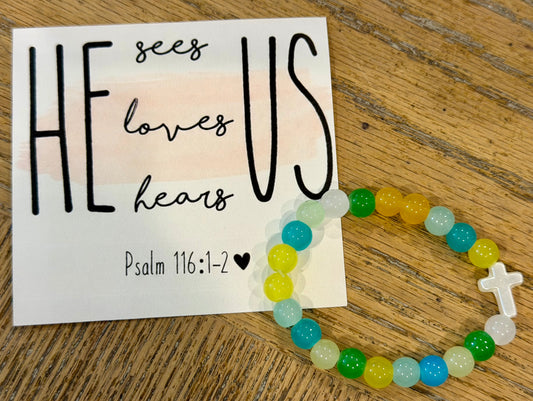 He Sees Us Gorgeous Bracelet and Card! On Sale Now!!