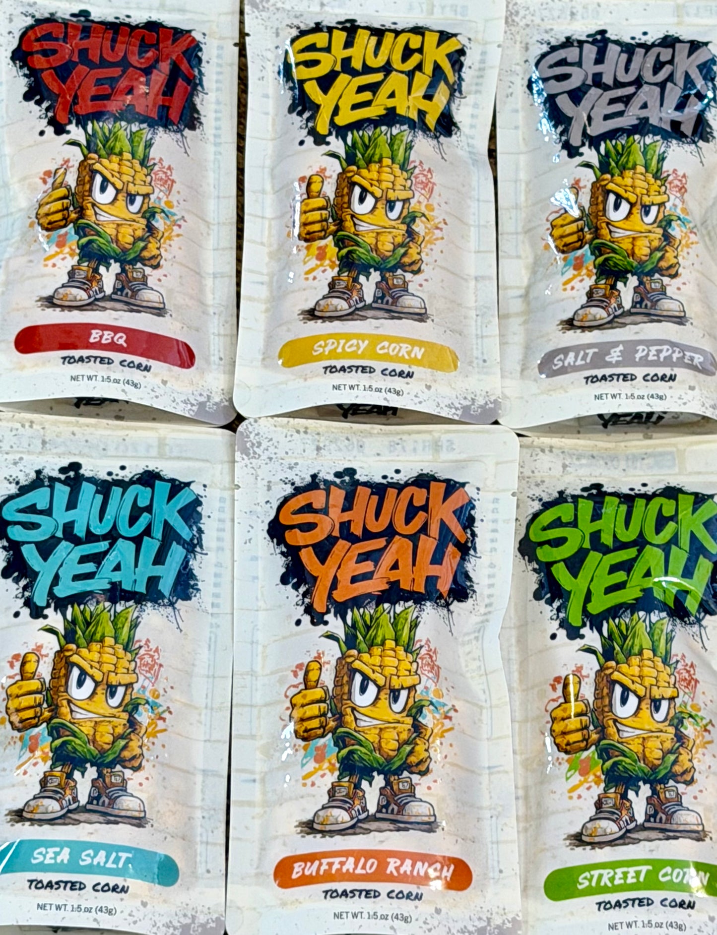 Shuck Yeah Toasted Corn Snack!          6 Flavors to select from