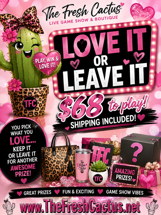 Love it or Leave it!! New Game TONIGHT!!! Don’t miss the fun!! Six trade Options and an Ultimate!!!